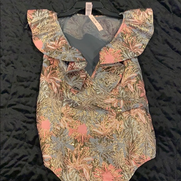 Victoria’s Secret Shine Brocade Raffle Bodysuit - Picture 3 of 5